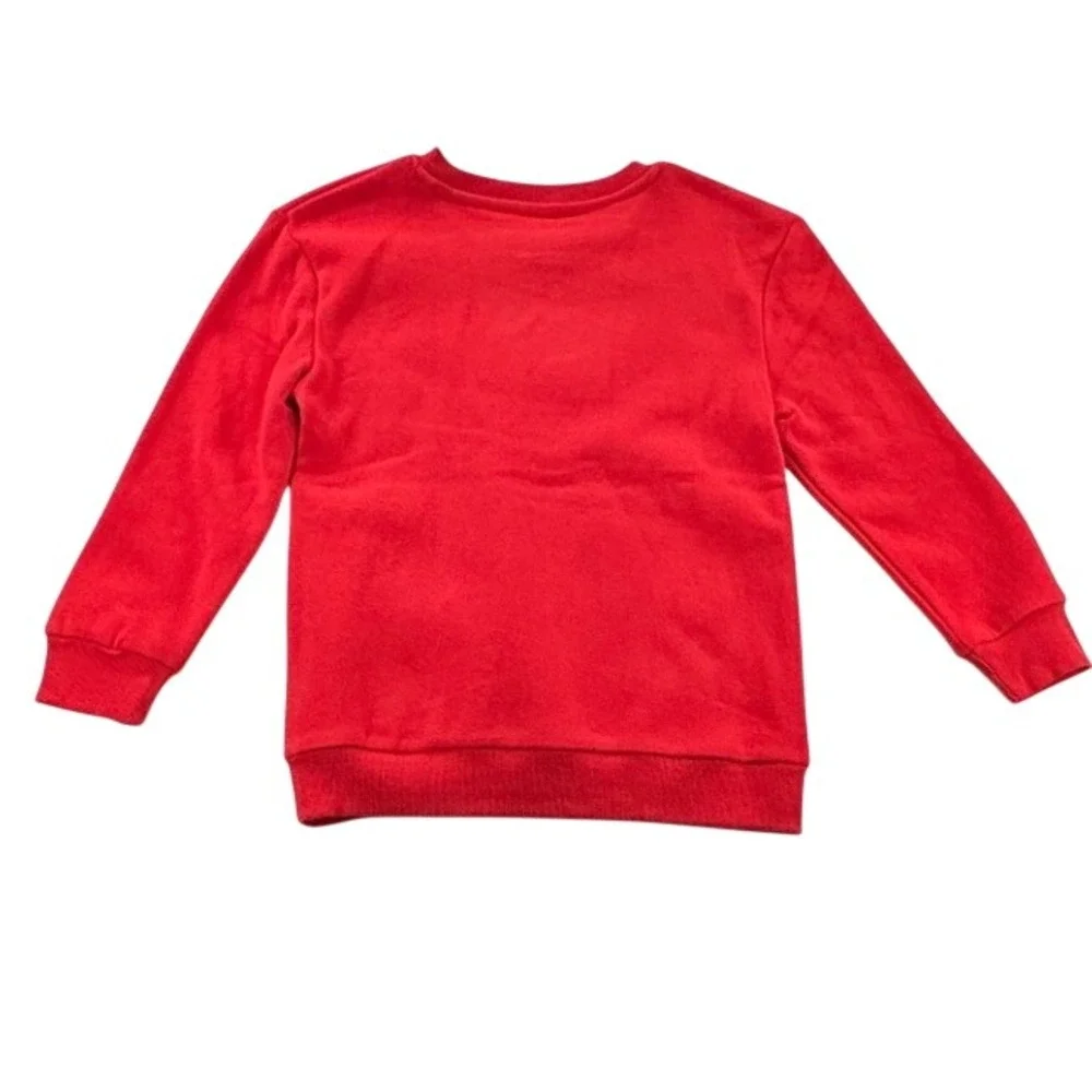 Hello Kitty Girls XS Red Christmas Sweatshirt Merry & Bright Holiday